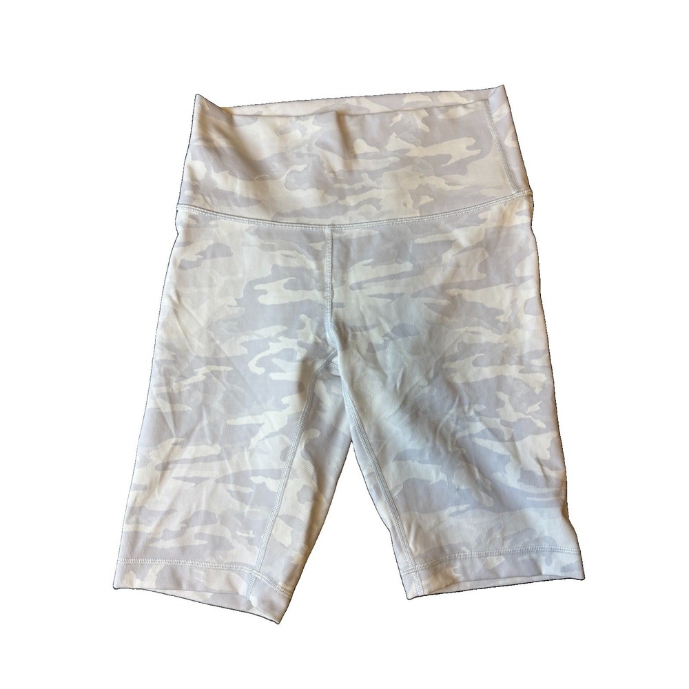 Lululemon Wunder Under HR Shorts Camo stretch 10 inch size 8